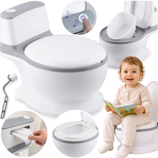 Oliță interactivă Ricokids, muzicală, în formă de WC pentru copii