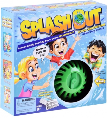 Joc de petrecere cu apă Splash Out – întrebări contra timp