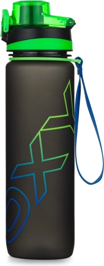Sticlă de băut Tritan OXY Life 1 l – negru‑verde
