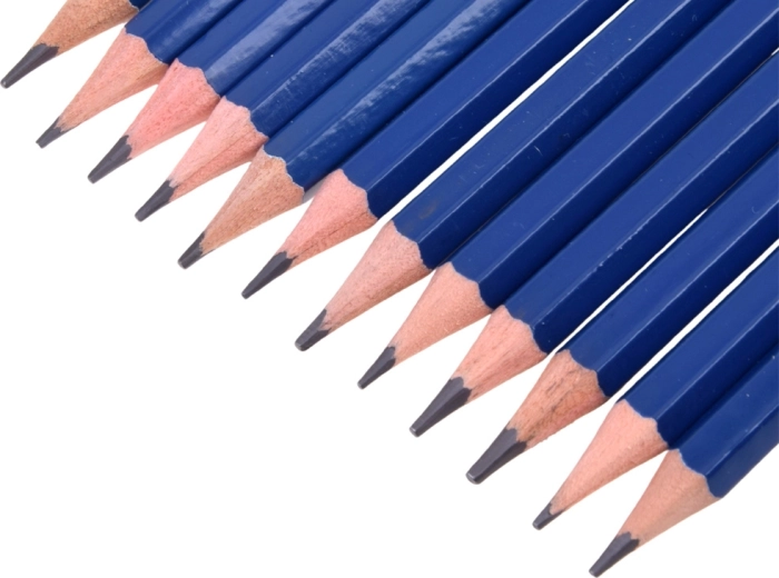 Gamă largă de durități pentru desen precis și umbre puternice