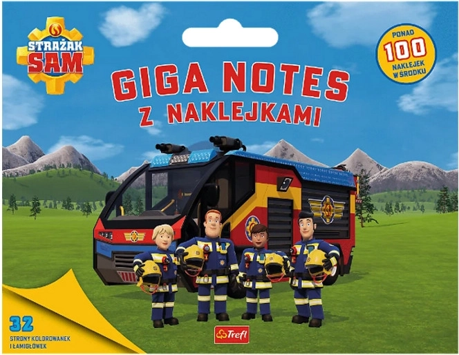 Pompierul Sam giga notes cu autocolante