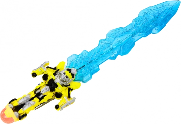 Sabie luminoasă cu mâner robotic, lumini și sunete, albastră
