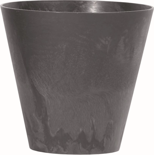Ghiveci cu efect de beton, antracit, diametru 20 cm