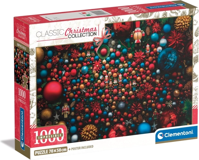 Puzzle CLEMENTONI Impossible Crăciun 1000 piese