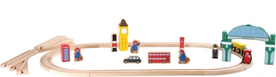 cale ferată din lemn paddington – gara londoneză, 43 piese