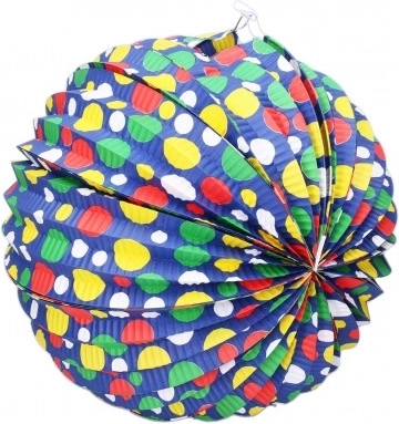 Lampion din hârtie, sferă, 30 cm – mix de modele