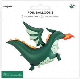 Balon din folie dragon 120 × 90 cm (mix)