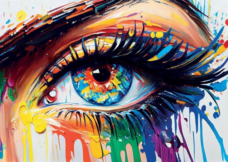 Puzzle Ochi colorat 1000 de piese
