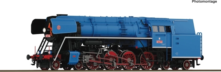 Roco Locomotivă cu aburi 477 008 ČSD Papoušek, digitală, cu sunet