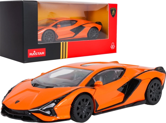 Model metalic Lamborghini Sian RASTAR la scara 1:43, portocaliu