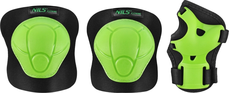Set de apărători pentru patine și skateboard NILS Extreme H210 verde – S