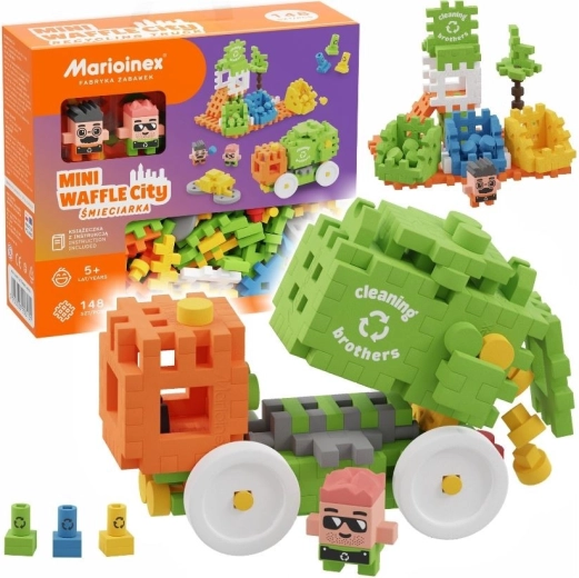 Set de construcție creativ Mini Wafle - Groapa de gunoi 148 de piese