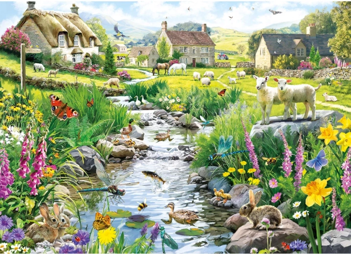 Puzzle Gibsons Pârâiașul bolborositor 1000 piese