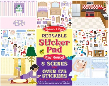 Paduri autocolante reutilizabile 'Ne jucăm de-a Casa' Melissa & Doug