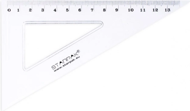 Echer triunghiular 13 cm