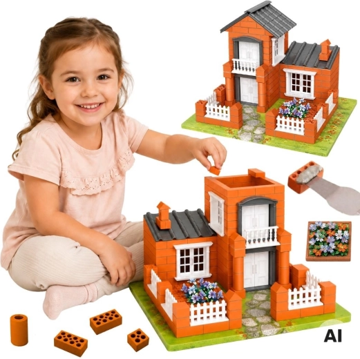 Woopie set de construcție vilă din cărămizi 458 piese - 1 bucată