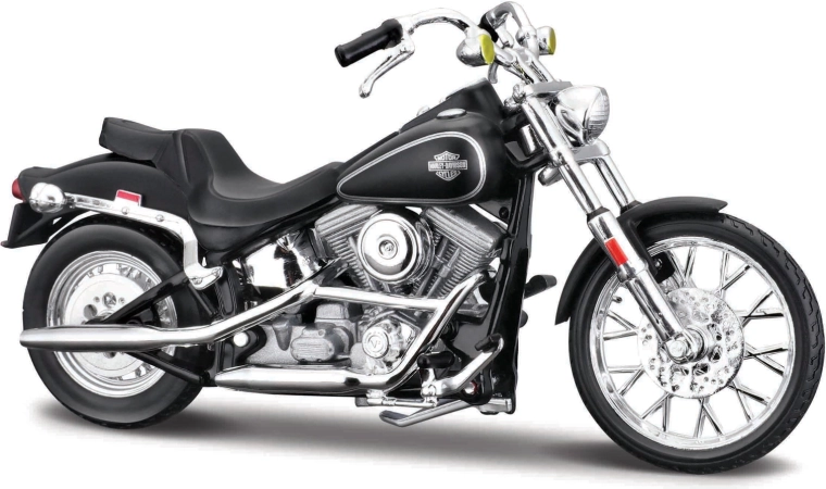 Maisto HD motocicletă 1984 FXST Softail negru mat 1:18