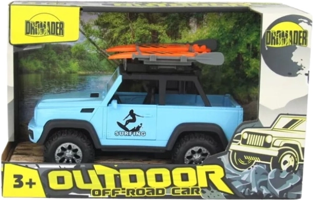 Jeep Dromader cu placă de surf, pe baterii