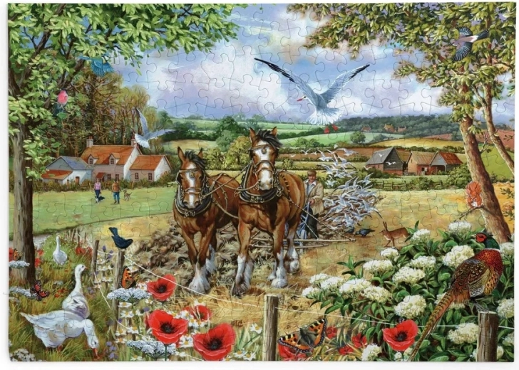 Puzzle House of Puzzles Partenerii cabaline Bonnie și Clyde, 250 de piese mari