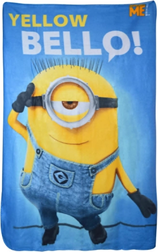 Pătură fleece Minions yellow bello! 100 × 150 cm