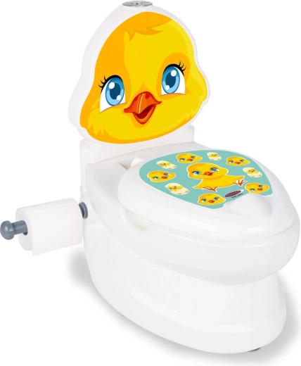 Oliță pentru copii JAMARA Chick cu sunet de tragere a apei și suport pentru hârtie igienică