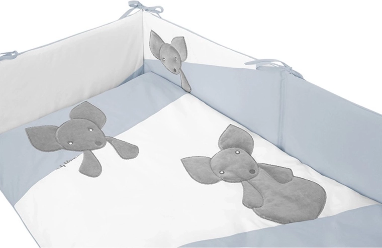 Set complet pentru pătuț în albastru delicat