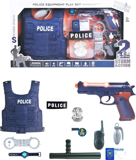 Set de joacă polițienesc - 11 piese