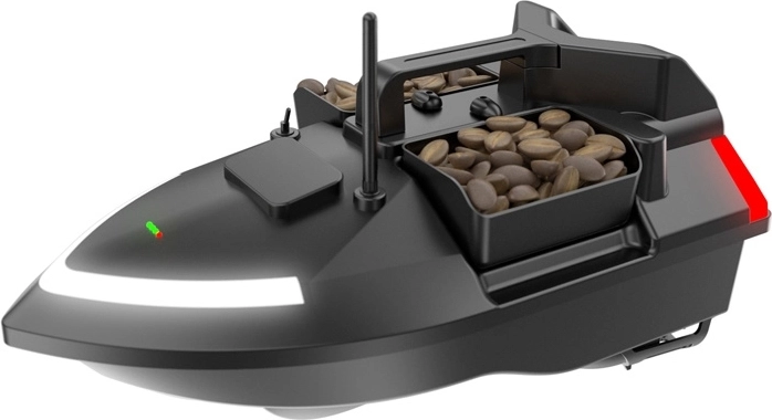 Trei compartimente independente pentru până la 2 kg de nădire