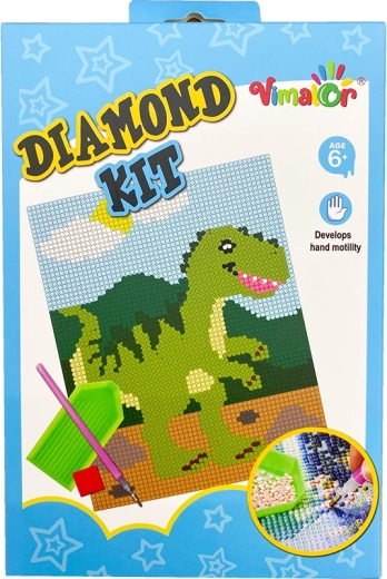 Pictură cu diamante BABY Dino – set creativ pentru copii