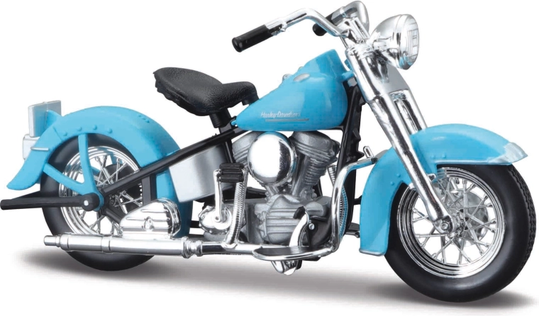Maisto Harley-Davidson 1953 FL Hydra Glide 1:18 albastru deschis