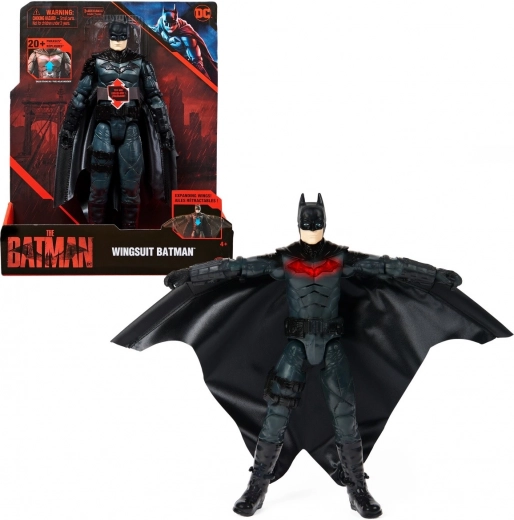 Figurină 12" BATMAN cu wingsuit și efecte luminoase și sonore