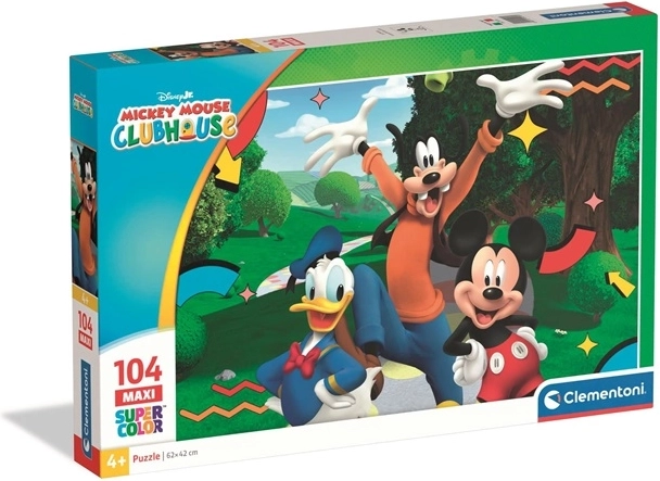 Puzzle Clementoni SuperColor Mickey Mouse 104 piese maxi