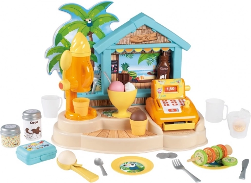 SMOBY bar de plajă cu înghețată și casă de marcat