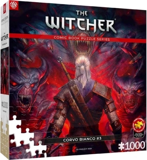 Puzzle Good Loot The Witcher: Corvo bianco red, 1000 de piese
