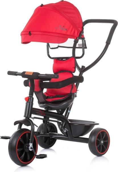 Tricicletă cu copertină 2‑în‑1 Cherry