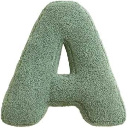 Mealini literă de pluș A verde - 1 buc