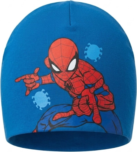 Căciulă de tranziție din bumbac Marvel Spider-Man, albastru petrol