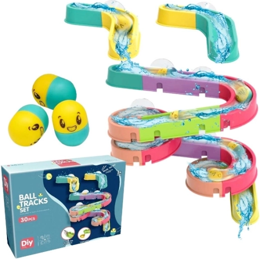 Pistă de apă pentru cadă – set de 30 piese