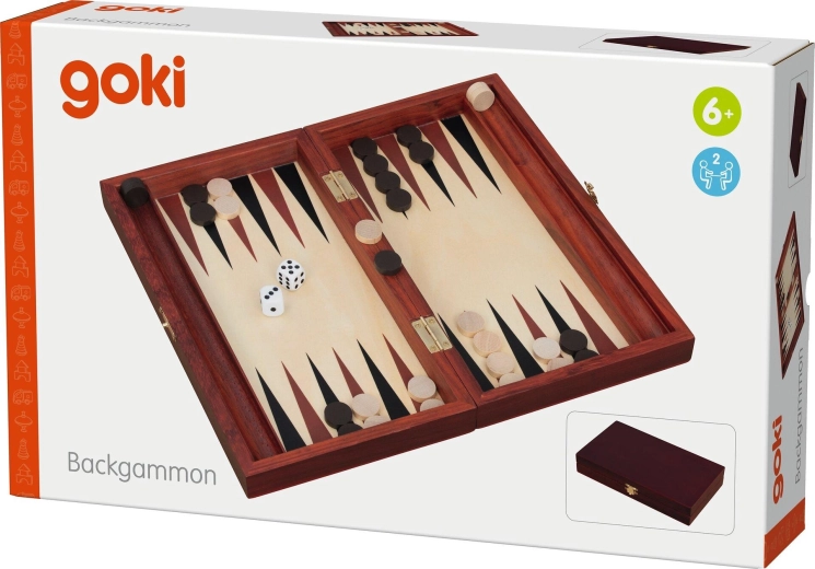 Backgammon clasic în variantă din lemn