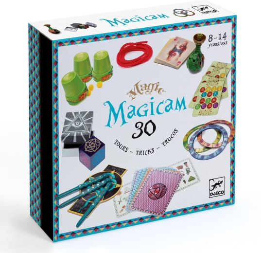 Set de magie Djeco Magicam cu 30 de trucuri
