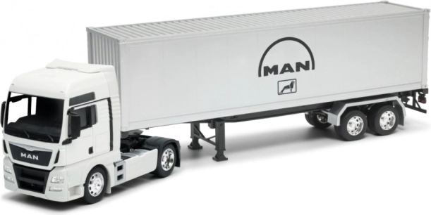 Welly cap tractor cu remorcă MAN TGX 1:32