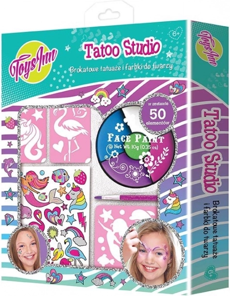 Set pentru pictură pe față și tatuaje