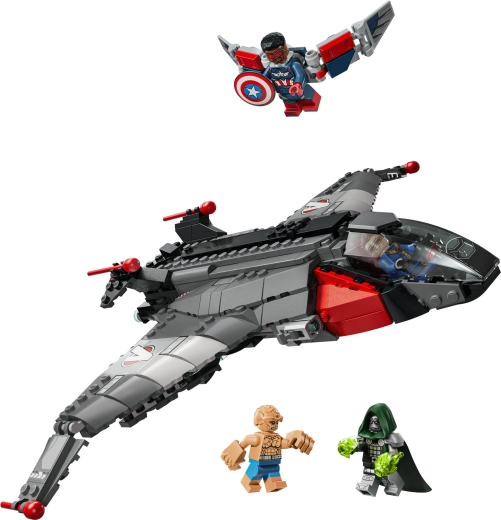 Quinjet de acțiune cu interior rabatabil