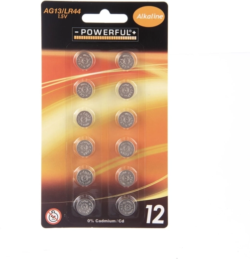 Baterie tip pastilă LR44 12 buc.