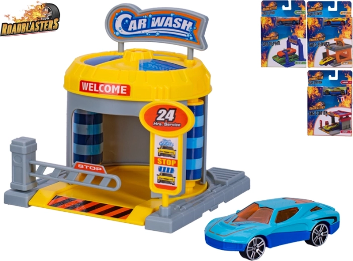 Roadblasters atelier auto cu mașină – set de joacă pentru copii 1:64