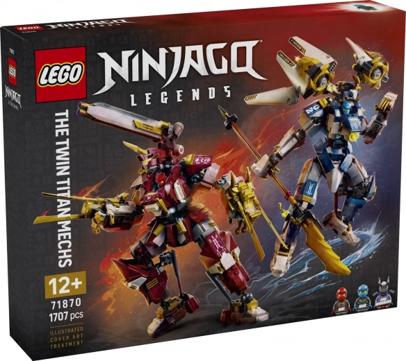 LEGO NINJAGO Legends Duo de mecha titanici de aproape