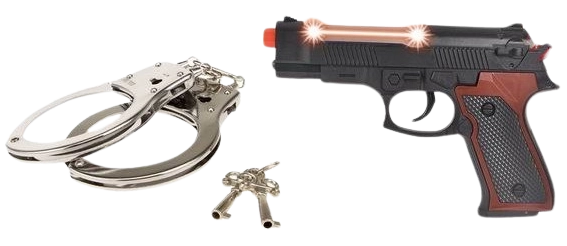 Pistol de poliție cu cătușe
