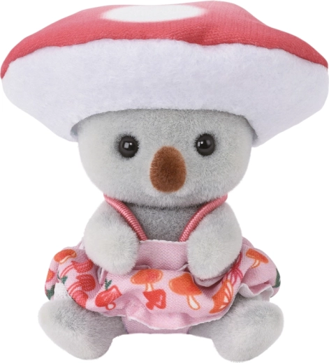 Bebelușul koala Julie în costum de ciupercă