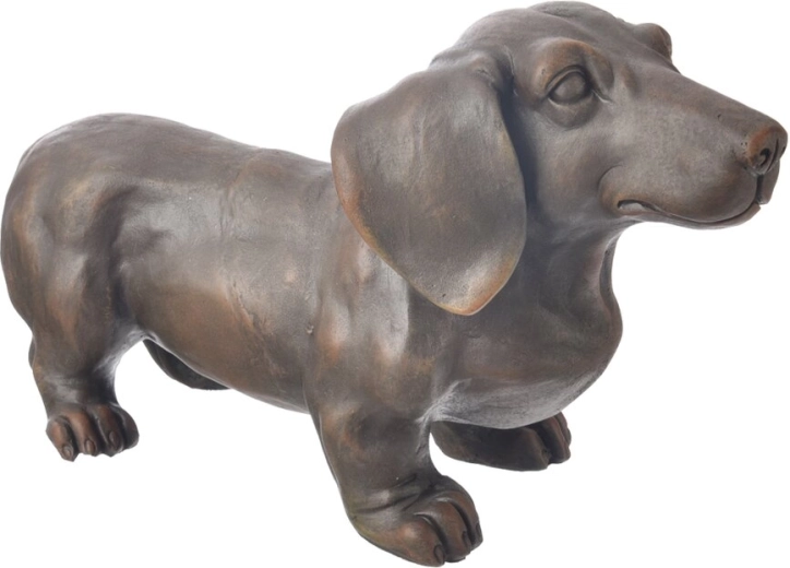 Figurină ceramică Teckel maro 43 cm