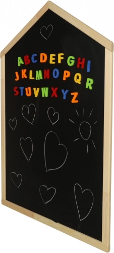 Tablă magnetică cu cretă pentru copii 92 × 62 cm